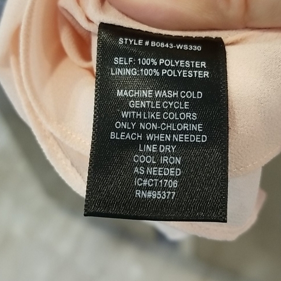 💕SANCTUARY💕 Chiffon Sleeveless A-Line Blouse ~ Chalk Pink Small S NWT - Picture 7 of 7